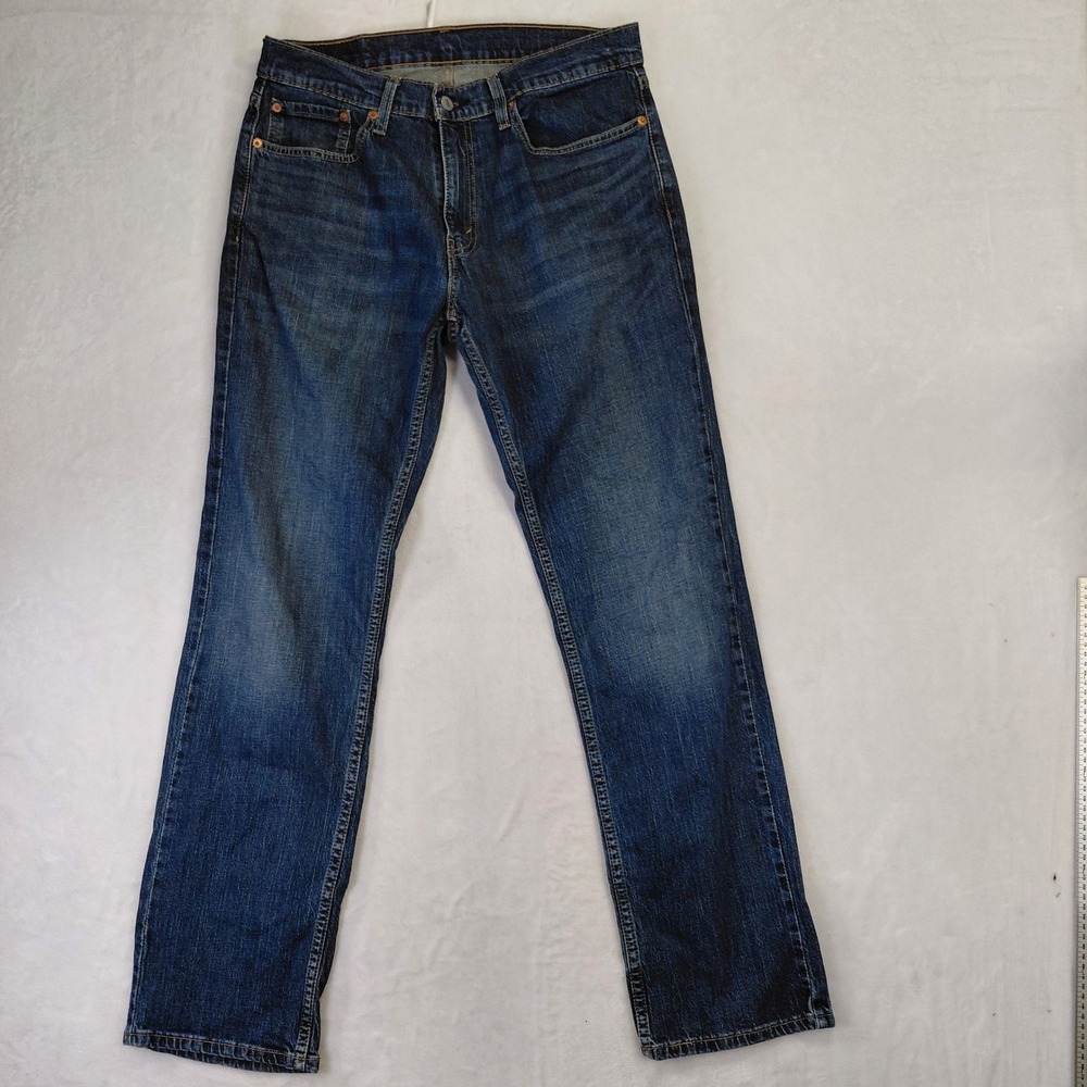 Levis 559 Relaxed Straight Jeans Mens 32x34 Medium Wash Denim Blue‎ Pants